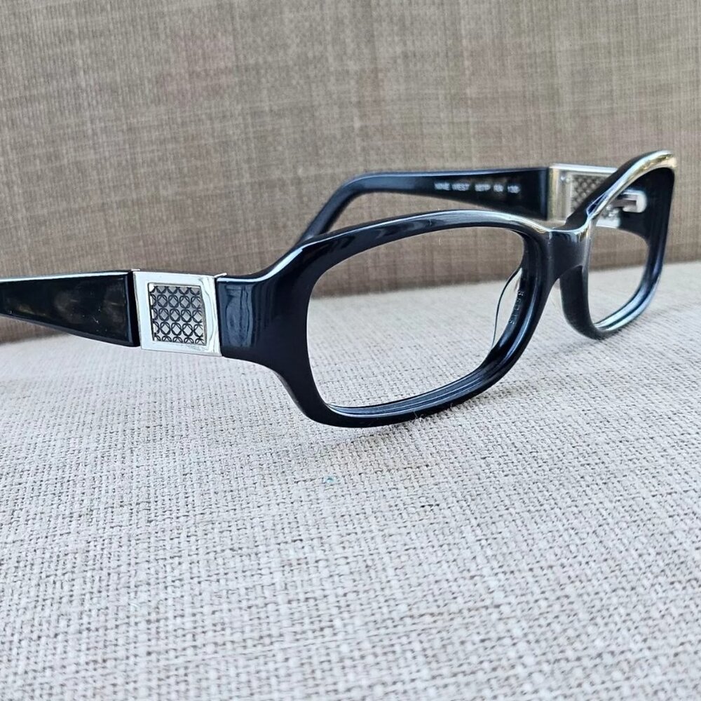 Nine West Women Eyeglasses Black 807P RA 130 55[]16 FEISTY/S Glasses